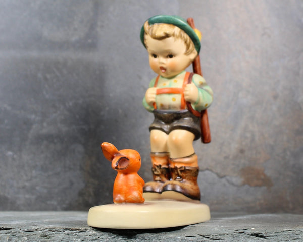 Vintage Hummel Figurine | "Sensitive Hunter" | Figurine #0/6 | Goebel Hummel | Boy with Bunny | 1979-1990| Bixley Shop