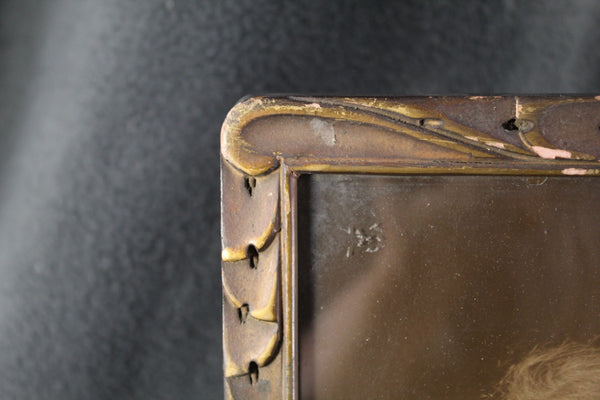Antique Tabletop Wooden Frame with 1910s/1920s Woman's Portrait| Antique Frame for Portrait or Mirror | Bixley Shop