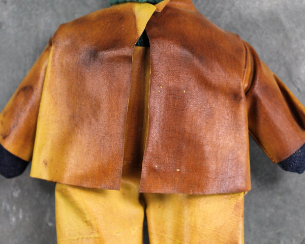 RARE! Jubilee of Guilds of Newfoundland Sailer Doll | Sailcloth Fisherman Doll with Hand Painted Wooden Head