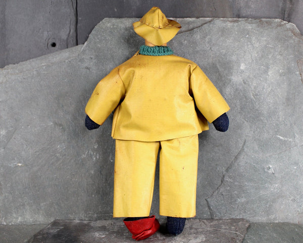 RARE! Jubilee of Guilds of Newfoundland Sailer Doll | Sailcloth Fisherman Doll with Hand Painted Wooden Head