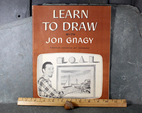 Learn to Draw with John Gnagy | 1950 Art Instruction Book | Vintage Drawing Instruction | Bixley Shop