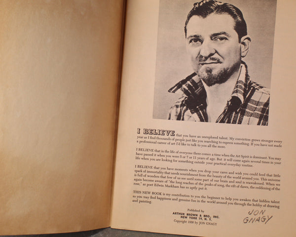 Learn to Draw with John Gnagy | 1950 Art Instruction Book | Vintage Drawing Instruction | Bixley Shop