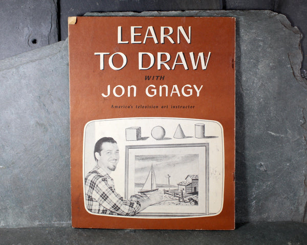 Learn to Draw with John Gnagy | 1950 Art Instruction Book | Vintage Drawing Instruction | Bixley Shop