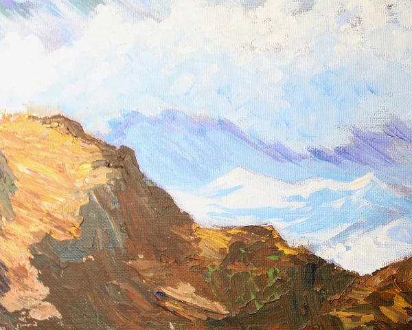 Original, Acrylic Seascape Painting | Mildred G Smith Signed on Back | Nautical Art | Framed Original Art 28x24" | Bixley Shop