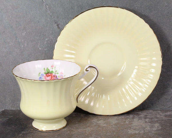 Paragon Pastel Tea Cup & Saucer | Your Choice of Color | English Bone China Tea Cup | Pastel and Floral | Bixley Shop