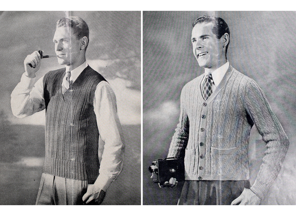Set of 2 1940s Knitwear Pattern Books | Peter Pan Father & Son Knitwear | Jack Frost Children's Knitwear | Bixley Shop