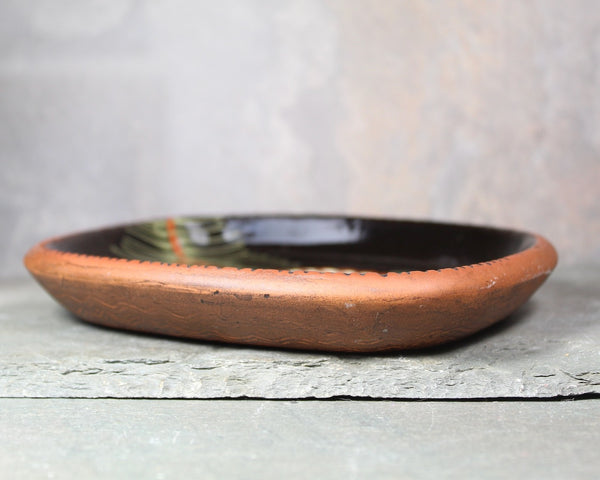 Vintage Stoneware Pine Cone Dish | Christmas Rustic Pine Cone Trinket Dish | Bixley Shop
