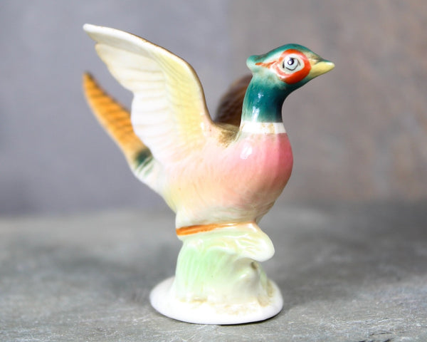 Mid-Century SHIKEN Pheasant Family Figurines | Set of 3 Bone China Figures | Beautifully Detailed | Made in Japan | Bixley Shop