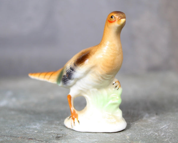 Mid-Century SHIKEN Pheasant Family Figurines | Set of 3 Bone China Figures | Beautifully Detailed | Made in Japan | Bixley Shop