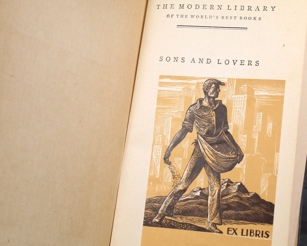 1922 Modern Library Edition of D.H. Lawrence's Sons & Lovers | Antique Novel | Boni Liveright | John Macy
