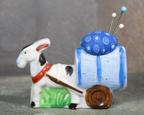 Blue Upcycled Pin Cushions | Classic Blue Vintage Pin Cushions | Your Choice | Hand-Crafted by Bixley Shop