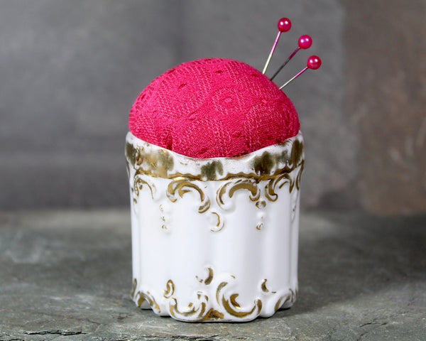 Pink Upcycled Pin Cushions | Pretty in Pink | Vintage Pin Cushions | Your Choice | Hand-Crafted by Bixley Shop