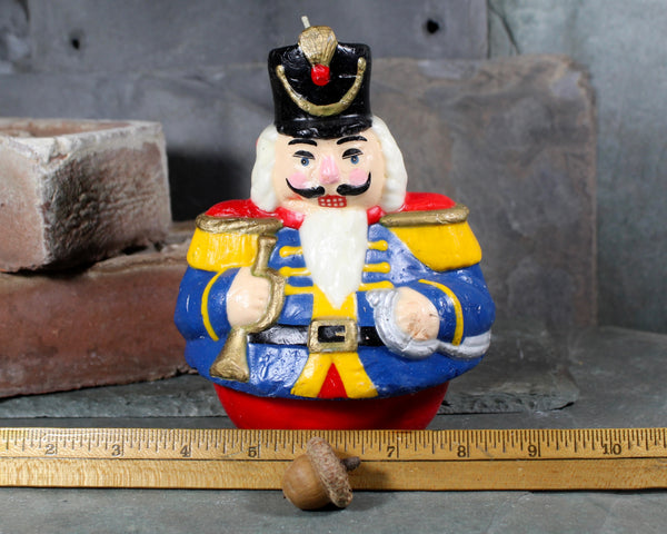 Christmas Toy Soldier Candle | Vintage Christmas Candle | Large 6" Sculpted Nutcracker Candle | Bixley Shop