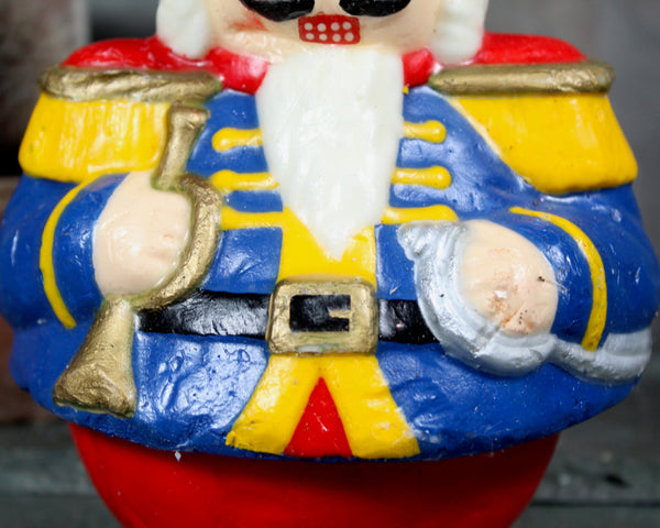 Christmas Toy Soldier Candle | Vintage Christmas Candle | Large 6" Sculpted Nutcracker Candle | Bixley Shop