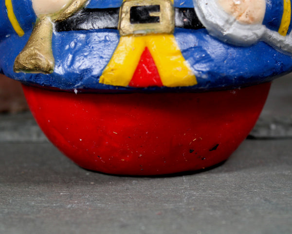Christmas Toy Soldier Candle | Vintage Christmas Candle | Large 6" Sculpted Nutcracker Candle | Bixley Shop