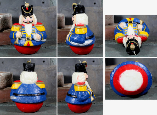 Christmas Toy Soldier Candle | Vintage Christmas Candle | Large 6" Sculpted Nutcracker Candle | Bixley Shop