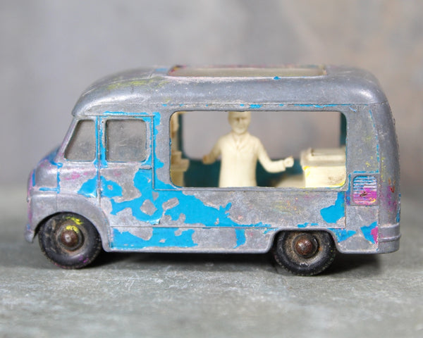 Set of 6 Vintage Die Cast Vehicles and 1 Lindberg Plastic Van| Tootsie Toys | Lesney | Michigan Scraper | Bixley Shop