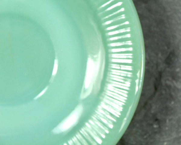 Set of 2 Vintage Fire King Jadeite Saucers | Vintage Jadeite | 6" Saucers | Collectible Glass | Bixley Shop