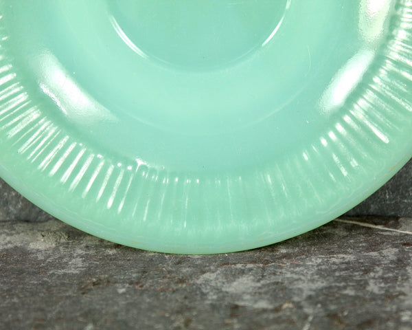 Set of 2 Vintage Fire King Jadeite Saucers | Vintage Jadeite | 6" Saucers | Collectible Glass | Bixley Shop