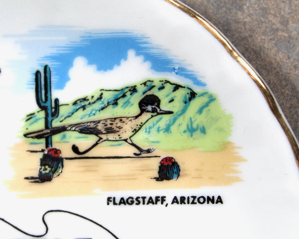 Vintage Souvenir Little America Cup and Saucer | Arizona, Utah, and Wyoming Souvenir | Keloin's Treasures Demitasse Cup & Saucer | Bixley Shop