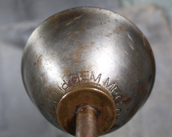 Vintage Gem Mfg Co Pittsburg Oil Can | 6" Tall x 3" Diameter Oil Can | Bixley Shop