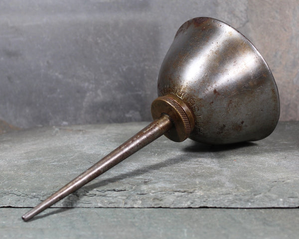 Vintage Gem Mfg Co Pittsburg Oil Can | 6" Tall x 3" Diameter Oil Can | Bixley Shop