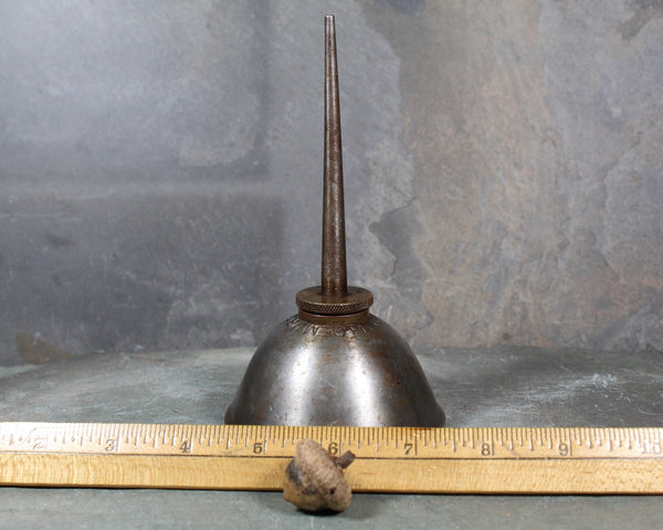 Vintage Gem Mfg Co Pittsburg Oil Can | 6" Tall x 3" Diameter Oil Can | Bixley Shop