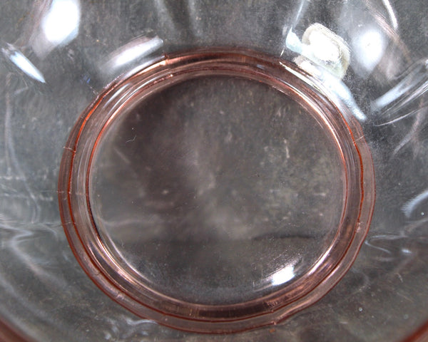 Antique Pink Depression Glass Bowl | Pink Glass Serving Bowl | Antique Candy Dish | Pretty in Pink! | Bixley Shop
