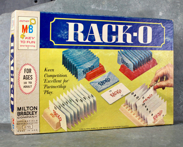 1961 Rack-O Game | Vintage Milton Bradley Card Game | Complete Game | Partner Game Play | Family Game Night | Bixley Shop