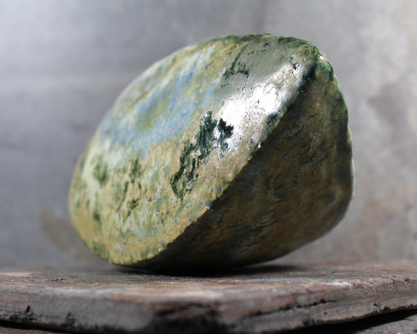 Seed Pod Sculpture | Art Sculpture | Hand Glazed Blue/Grey/Green Seed Pod