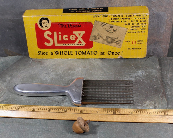 Vintage Mrs. Damar's SliceX Tomato Slicer | In Original Box | Vintage Kitchen Gadget | Bixley Shop
