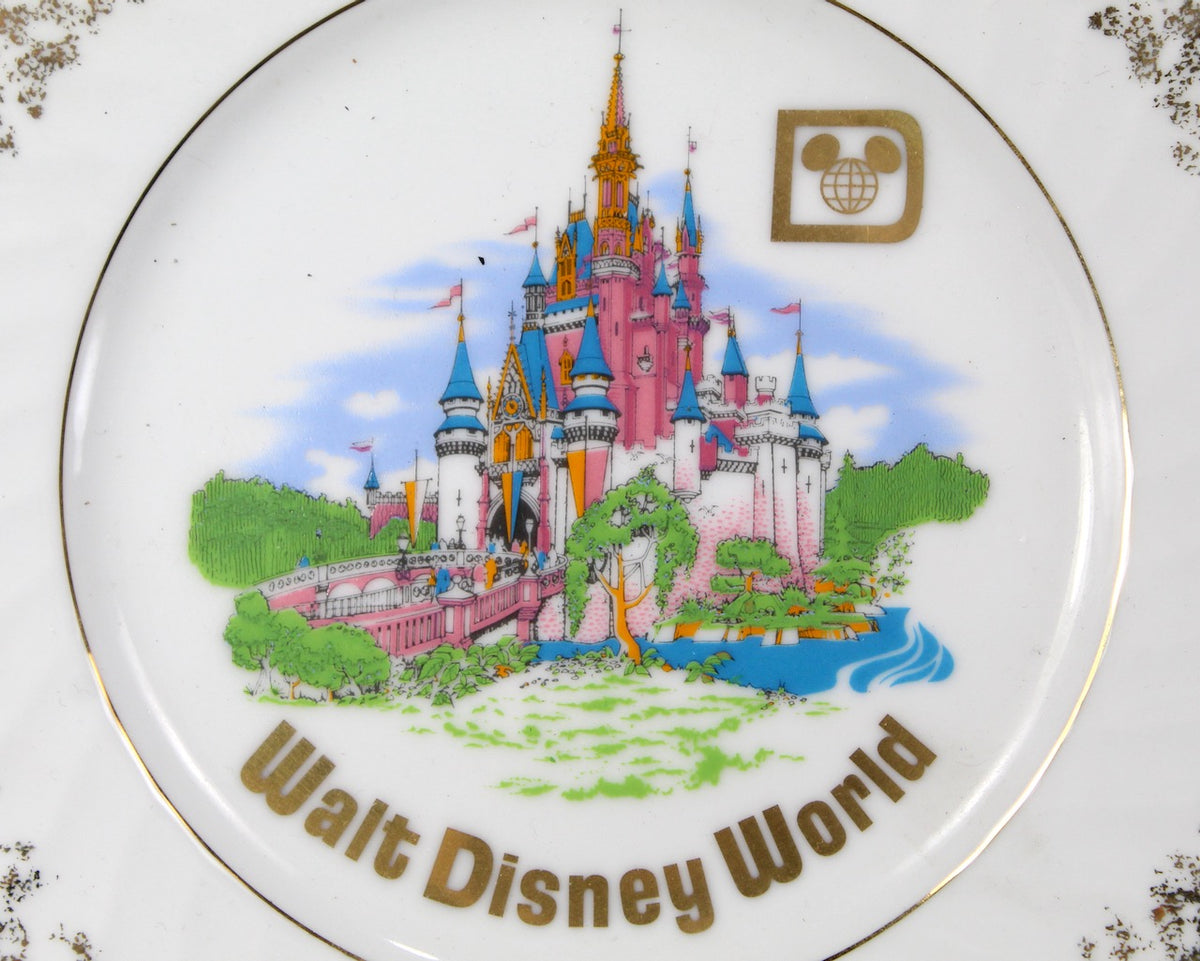 貴重品 ウォルトディズニーワールド プレート 日本製 ヴィンテージ Walt Disney World Small Souvenir Plate Made in Japan