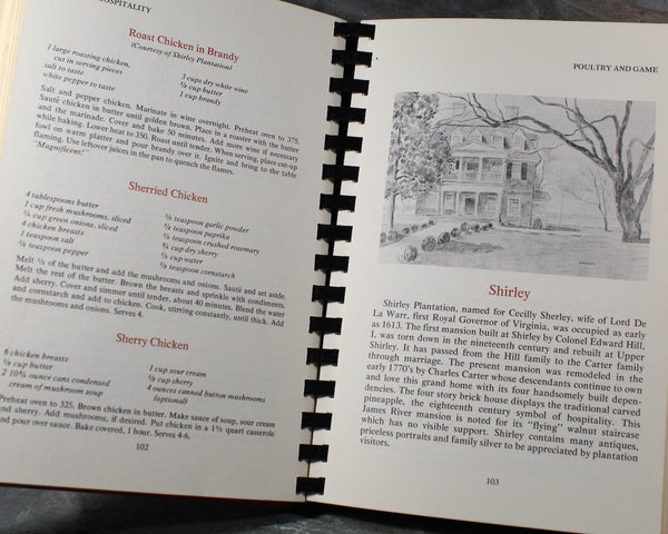 HAMPTON, VIRGINIA - Virginia Hospitality Cookbook by the Junior League of Hampton Roads | 1991 Vintage Cookbook | Hardcover | Bixley Shop