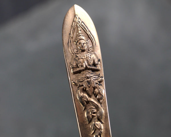 145 Piece Bronze Flatware from Thailand - Twelve 11 Piece Place Settings Plus 14 Serving Items - In Wooden Case with Velvet Lining