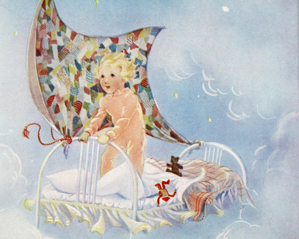 Bedtime Baby Book Art | A Child's Garden of Verses | Nursery Art | Your Choice of 2 | Custom Mat Fits 11" x 14" Frame - Sold UNFRAMED