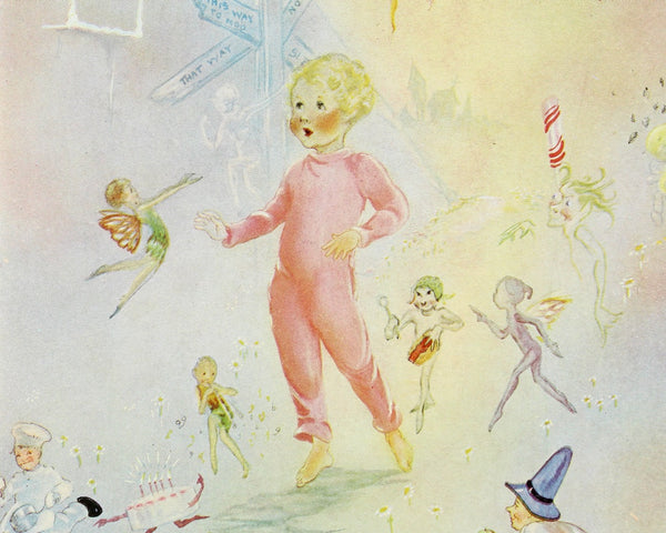Bedtime Baby Book Art | A Child's Garden of Verses | Nursery Art | Your Choice of 2 | Custom Mat Fits 11" x 14" Frame - Sold UNFRAMED