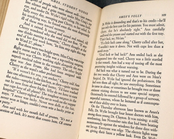 Cherry Ames Set of 3 Vintage Children's Novels including #1 Student Nurse, #5 Flight Nurse, and #9 Cruise Nurse