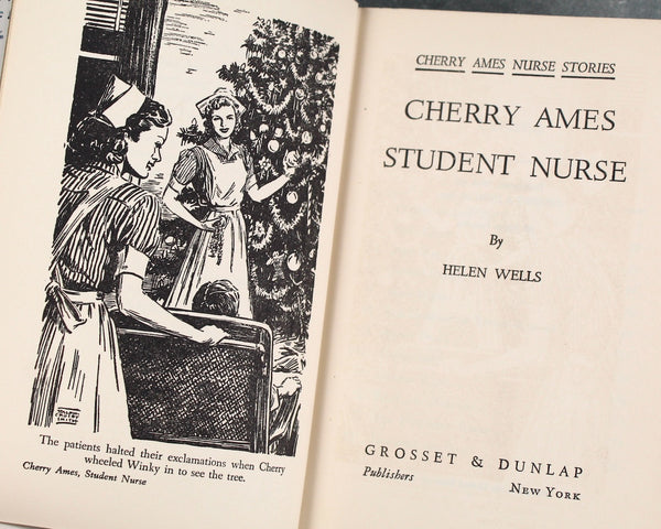 Cherry Ames Set of 3 Vintage Children's Novels including #1 Student Nurse, #5 Flight Nurse, and #9 Cruise Nurse