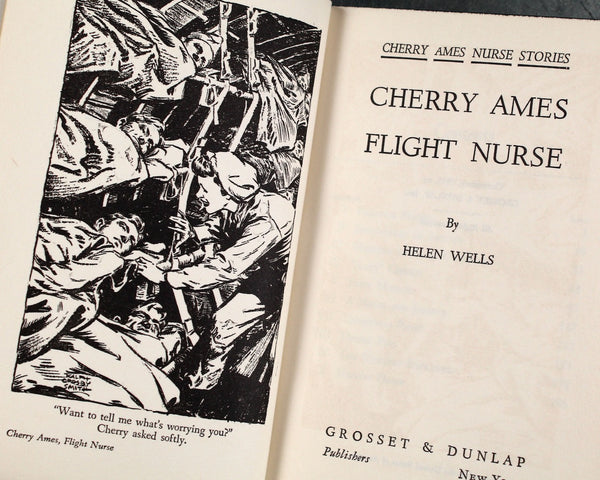 Cherry Ames Set of 3 Vintage Children's Novels including #1 Student Nurse, #5 Flight Nurse, and #9 Cruise Nurse
