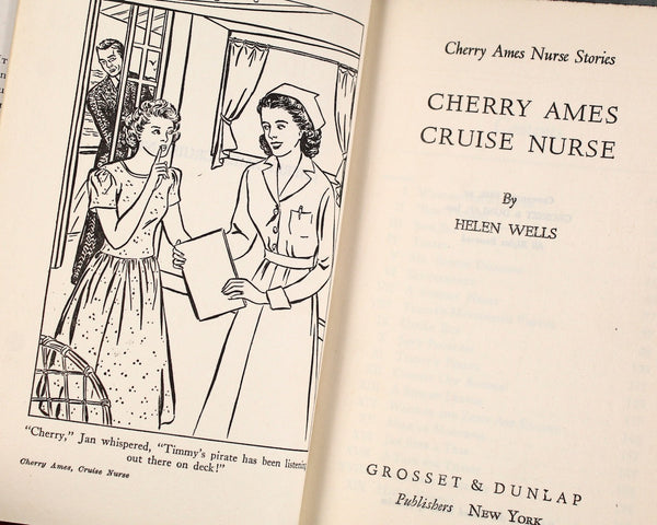 Cherry Ames Set of 3 Vintage Children's Novels including #1 Student Nurse, #5 Flight Nurse, and #9 Cruise Nurse