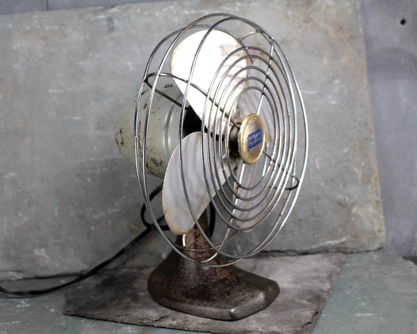 1940s Manning Bowman Metal Fan - Working Electric Table Fan with Metal Blades