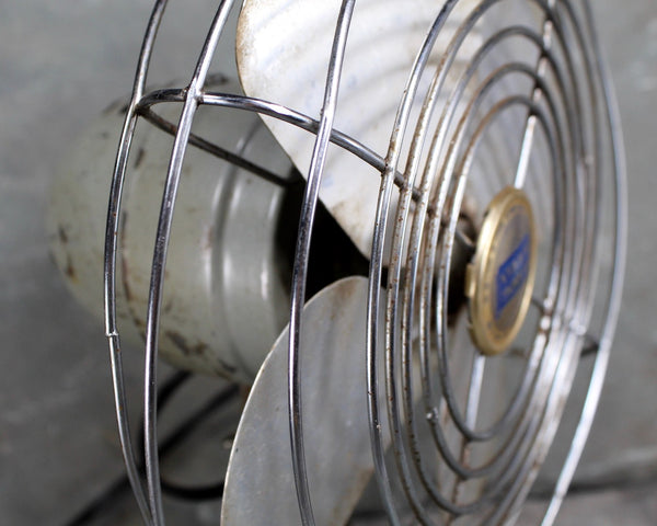 1940s Manning Bowman Metal Fan - Working Electric Table Fan with Metal Blades