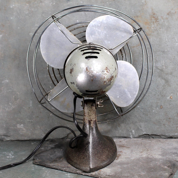 1940s Manning Bowman Metal Fan - Working Electric Table Fan with Metal Blades