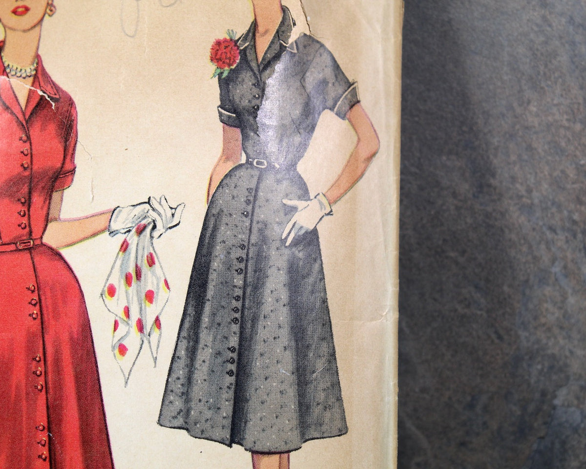 1954 Simplicity #4960 Dress Pattern | Size 24 1/2