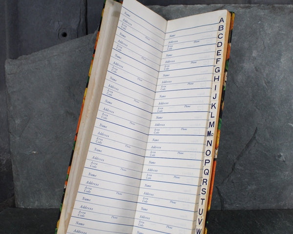 1960s Florida Souvenir Address Book | Florida Oranges Tall Address Book | Mid-Century Address Book | Florida Souvenir