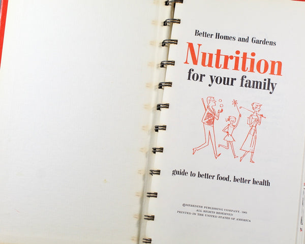Better Homes & Gardens Nutrition for Your Family: Guide to Better Food, Better Health | Vintage Nutrition Guide