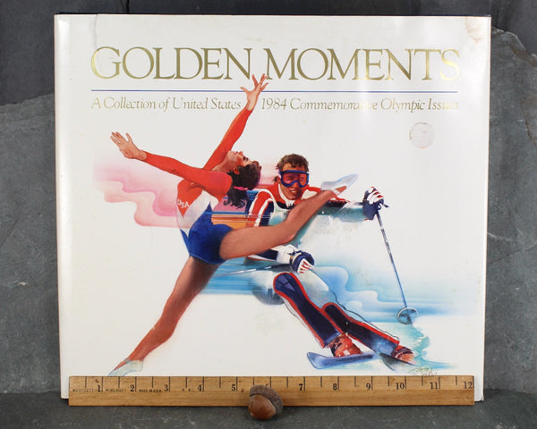 Golden Moments: A Collection of United States 1984 Commemorative Olympic Issues by the United States Post Office | Vintage Olympic Stamps