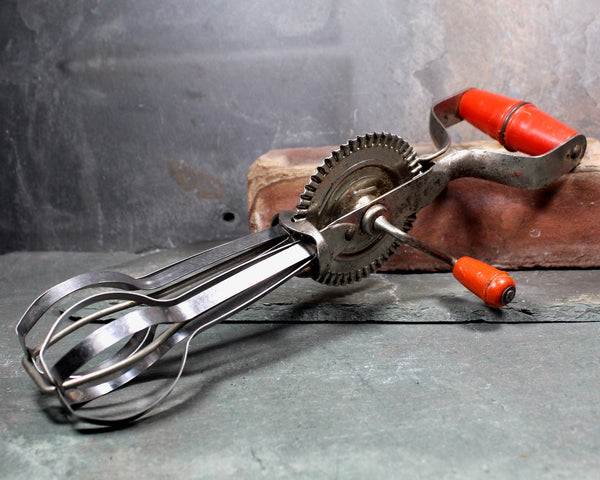 Vintage Taplin Rotary Egg Beater - Vintage Kitchen Tools - Stainless Steel Mixer