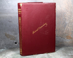 Complete Works of Robert Browning, Antique Book of Poetry - Leather-Bound Book of Poetry