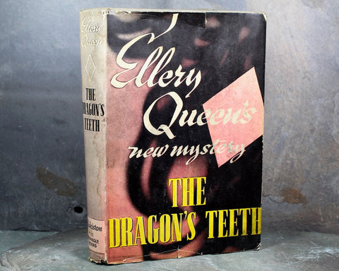 Ellery Queen's The Dragon's Teeth: A Problem in Deduction by Ellery Queen | 1945 Triangle Books edition | Classic Mystery Novel
